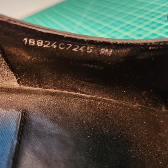 Transit black leather heeled loafers - Picture 6 of 7